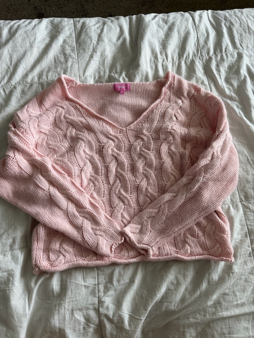 Edikted Inga Oversized Cable Knit Sweater